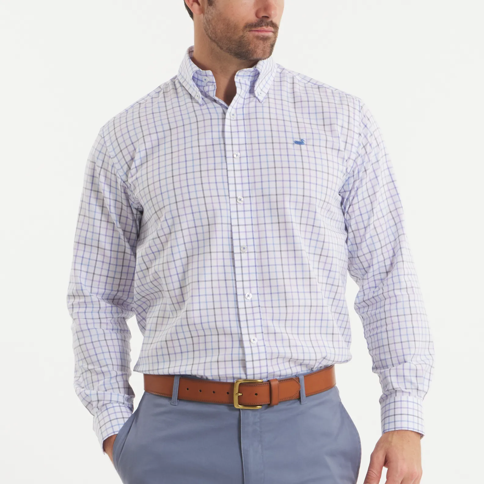 Chateau Windowpane Dress Shirt