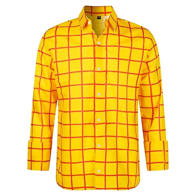 CheckeredMeister Herren 3D Druck Langarmhemd für Freizeit und Urlaub