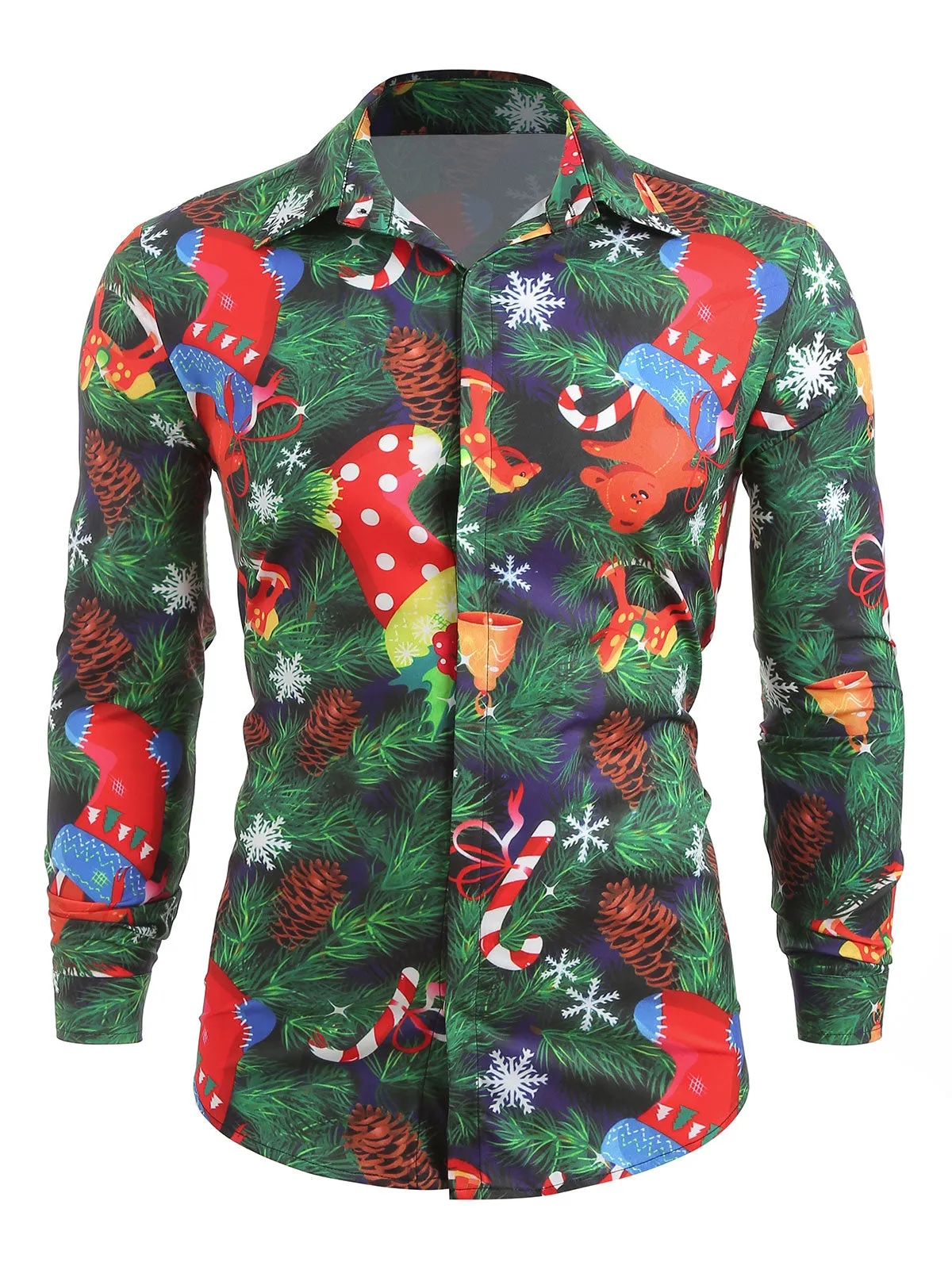 Christmas Theme Print Hidden Button