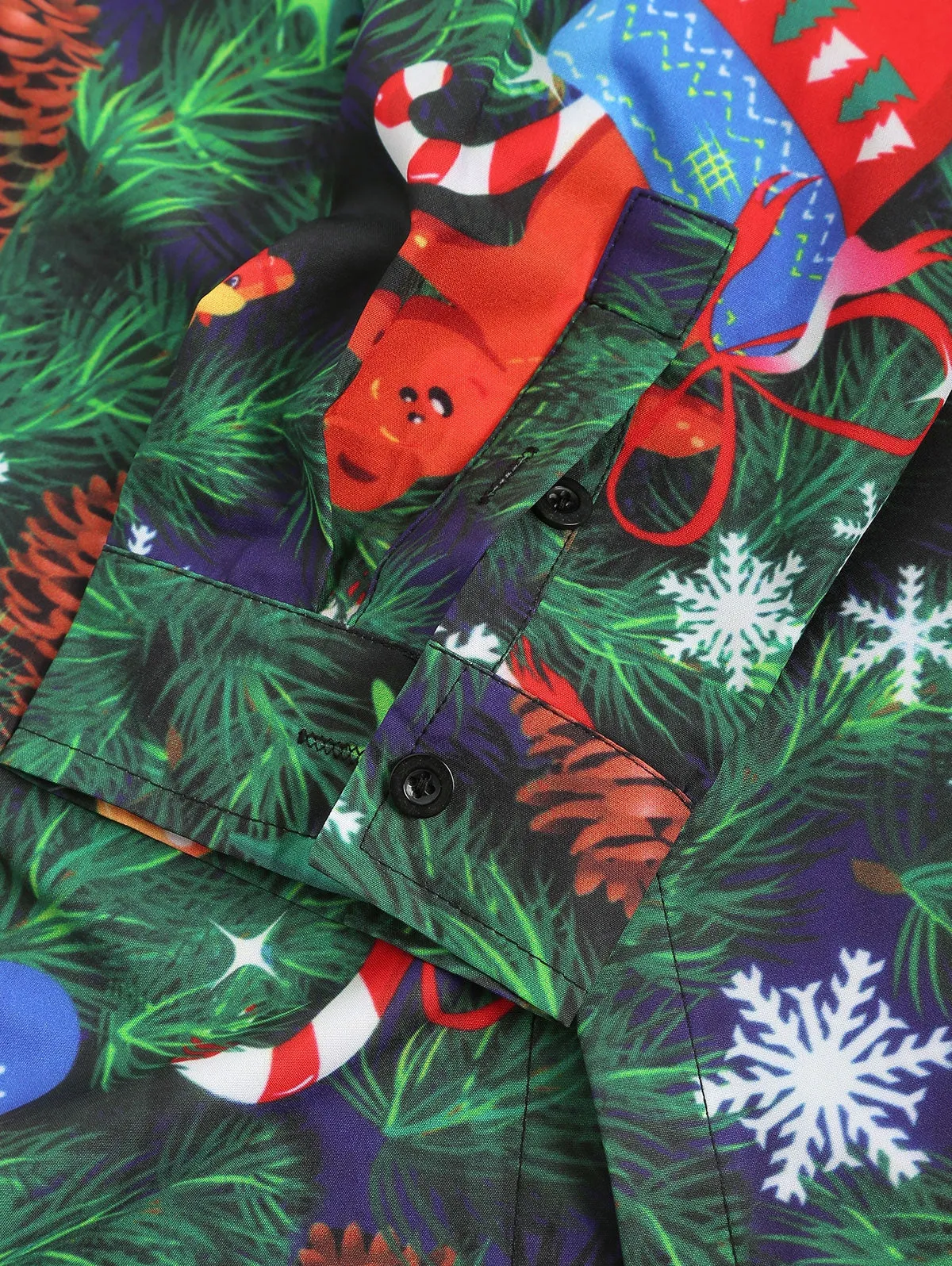 Christmas Theme Print Hidden Button