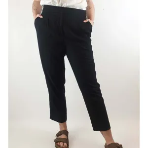 Classic black work pants with front seam size ML (best fits size 12-small 14)