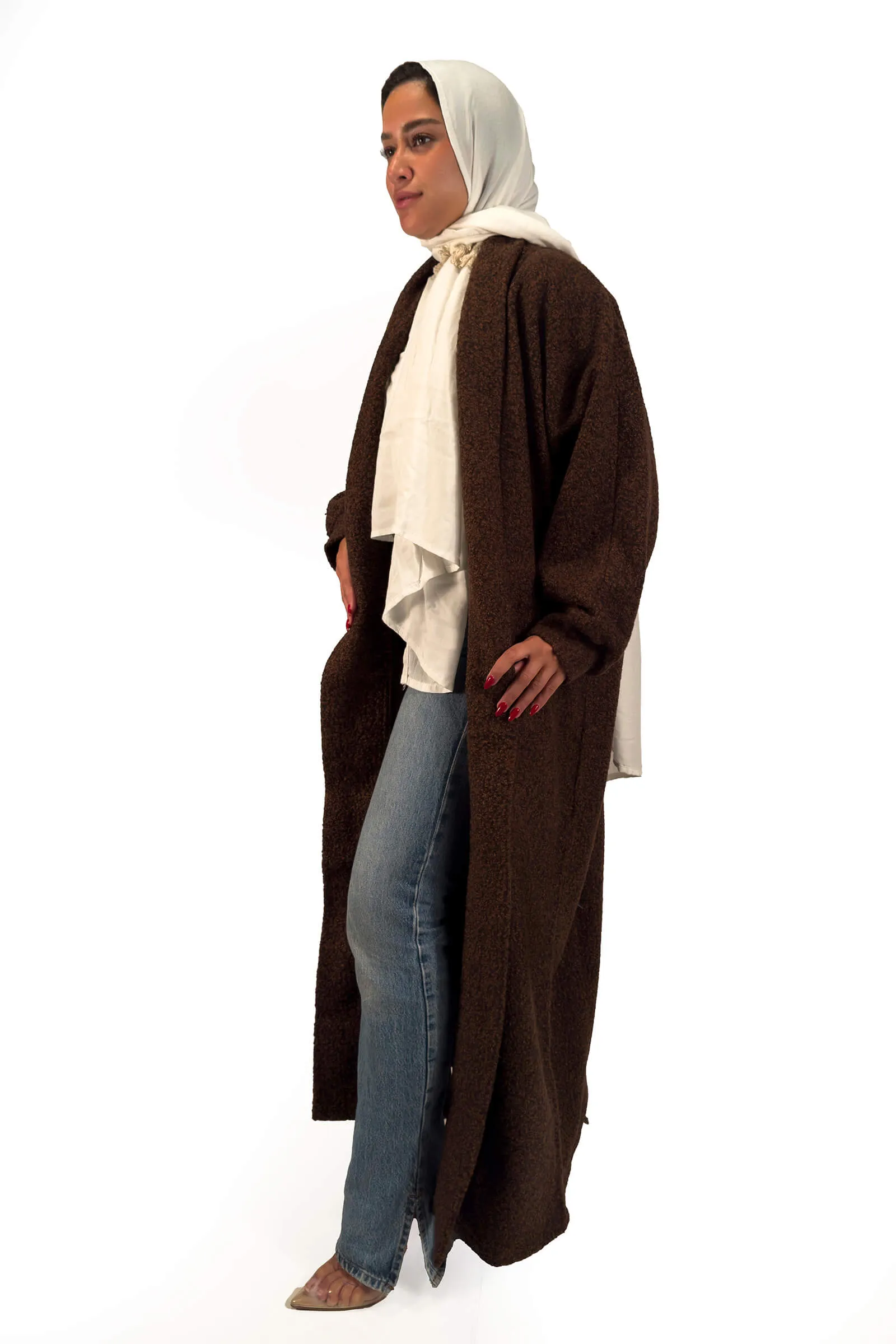Cocoa Sophia Luxe Textured Coat