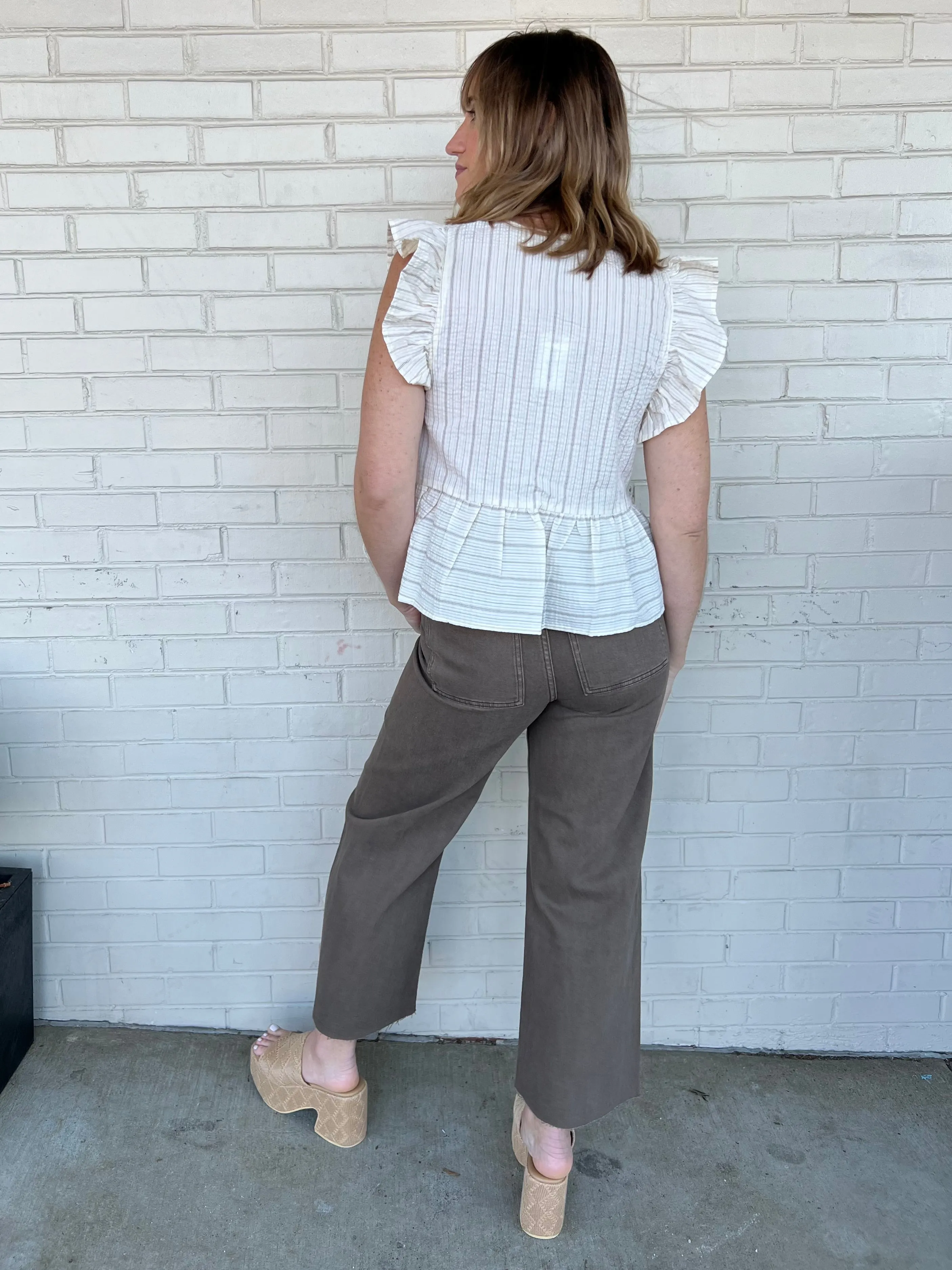 Coffee Break Wide Leg Pants