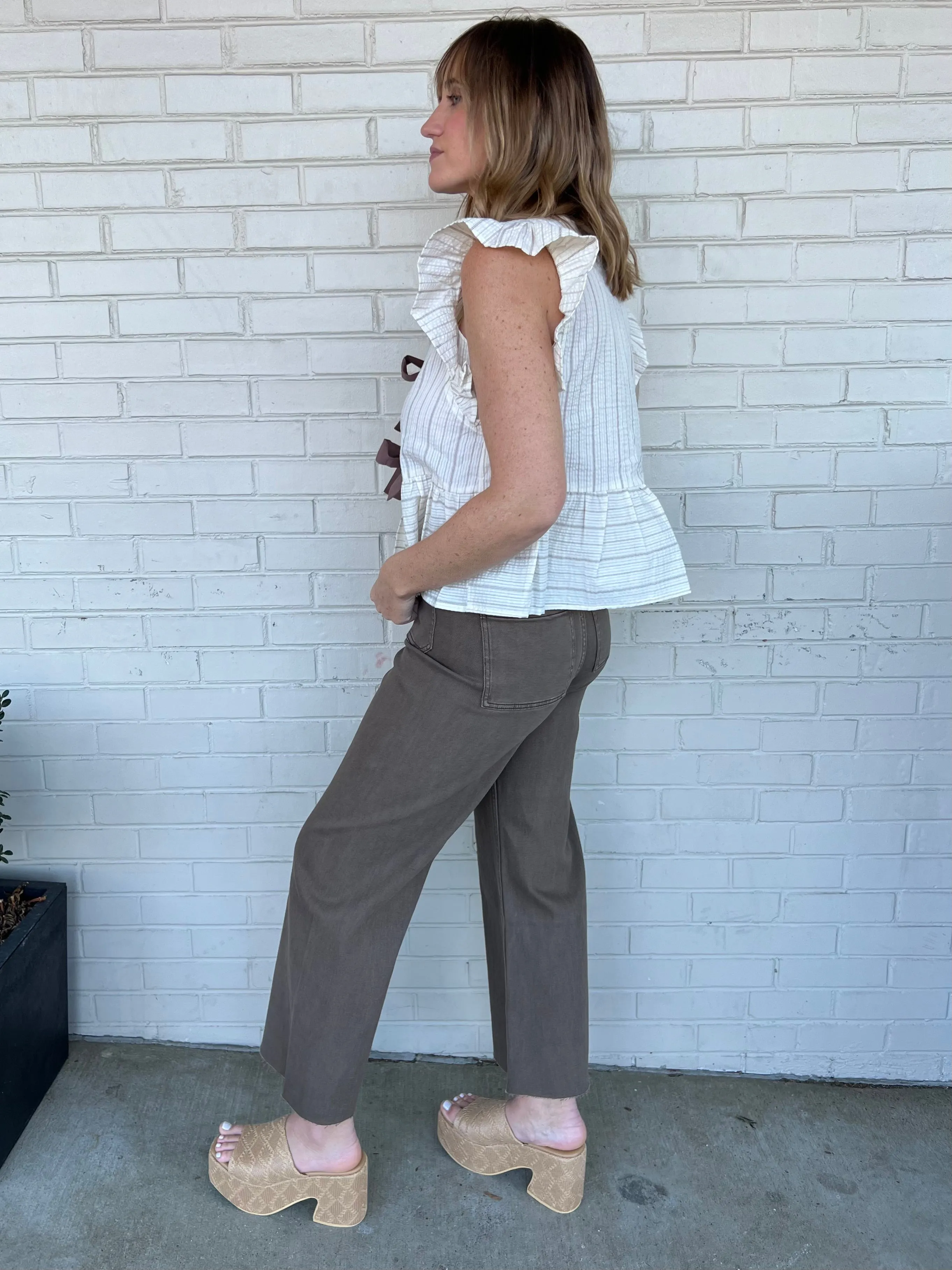 Coffee Break Wide Leg Pants