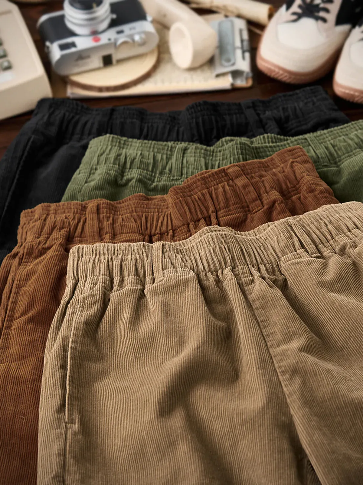 Corduroy Wide-leg Pants