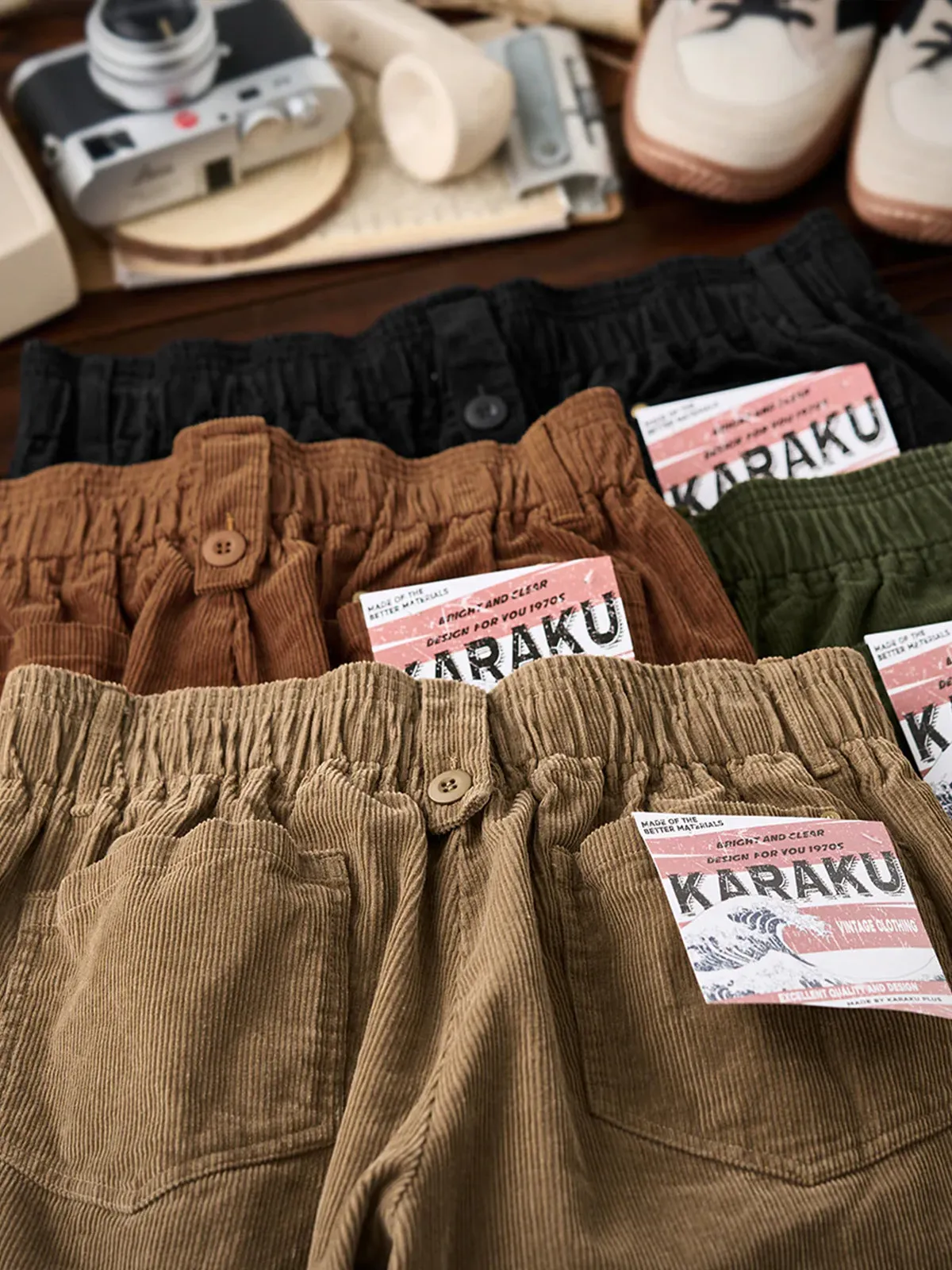 Corduroy Wide-leg Pants