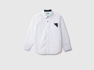 Cotton Printed Spread Collar Boys Shirts