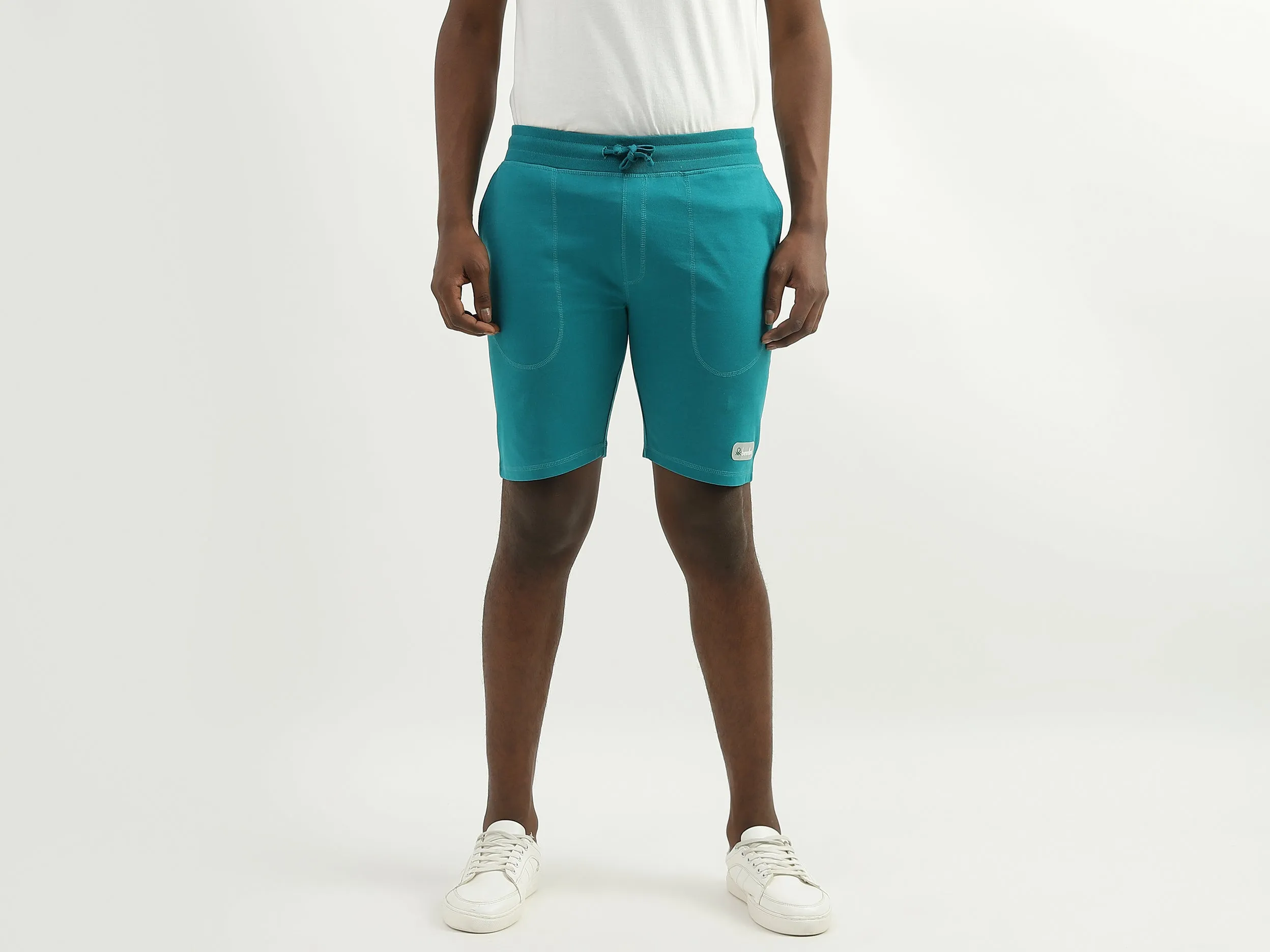 Cotton Solid Regular Fit Mens Shorts
