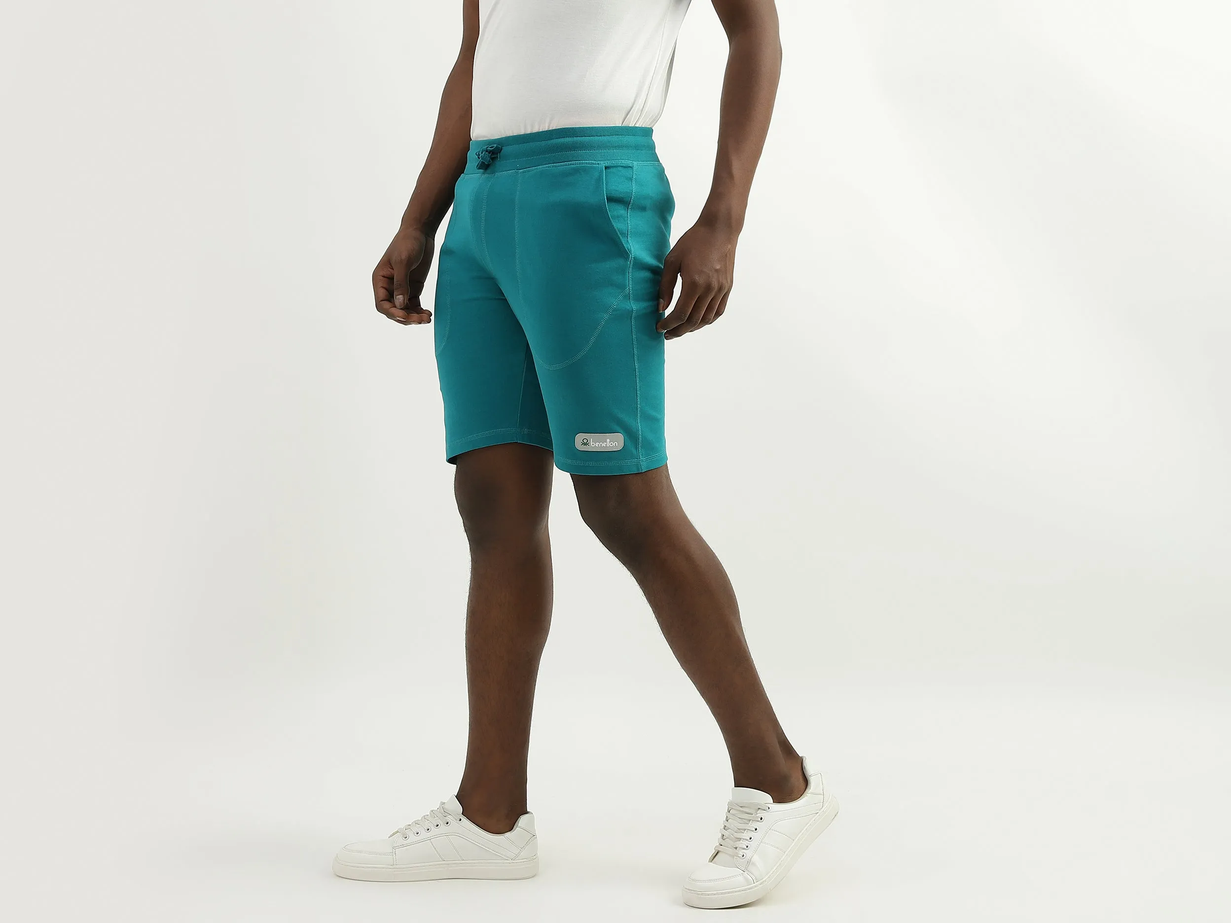 Cotton Solid Regular Fit Mens Shorts