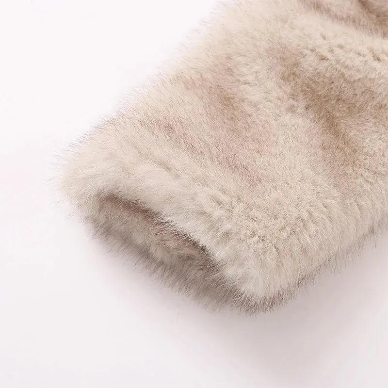 Cropped Faux Fur Coat