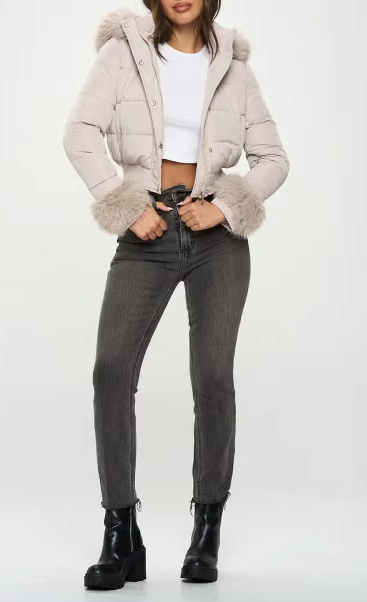 Cropped Puffer Jacket