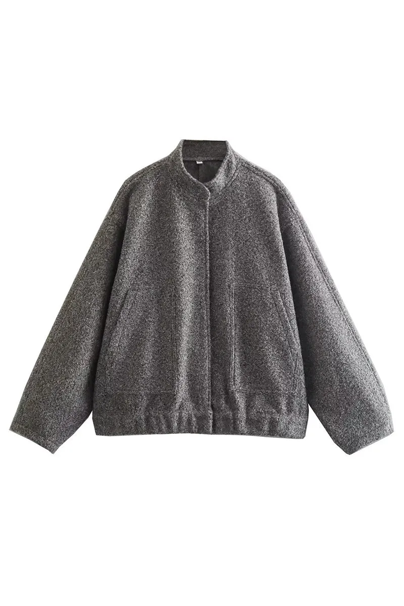 CS3378 Fleece Bomber Jacket Outerwear