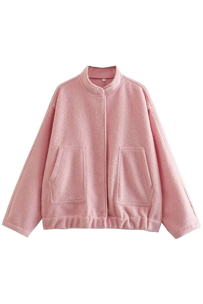 CS3378 Fleece Bomber Jacket Outerwear