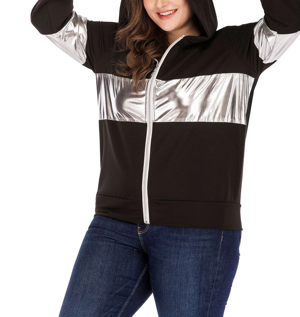 Cute Ear Hooded Women's Large Size Coat
