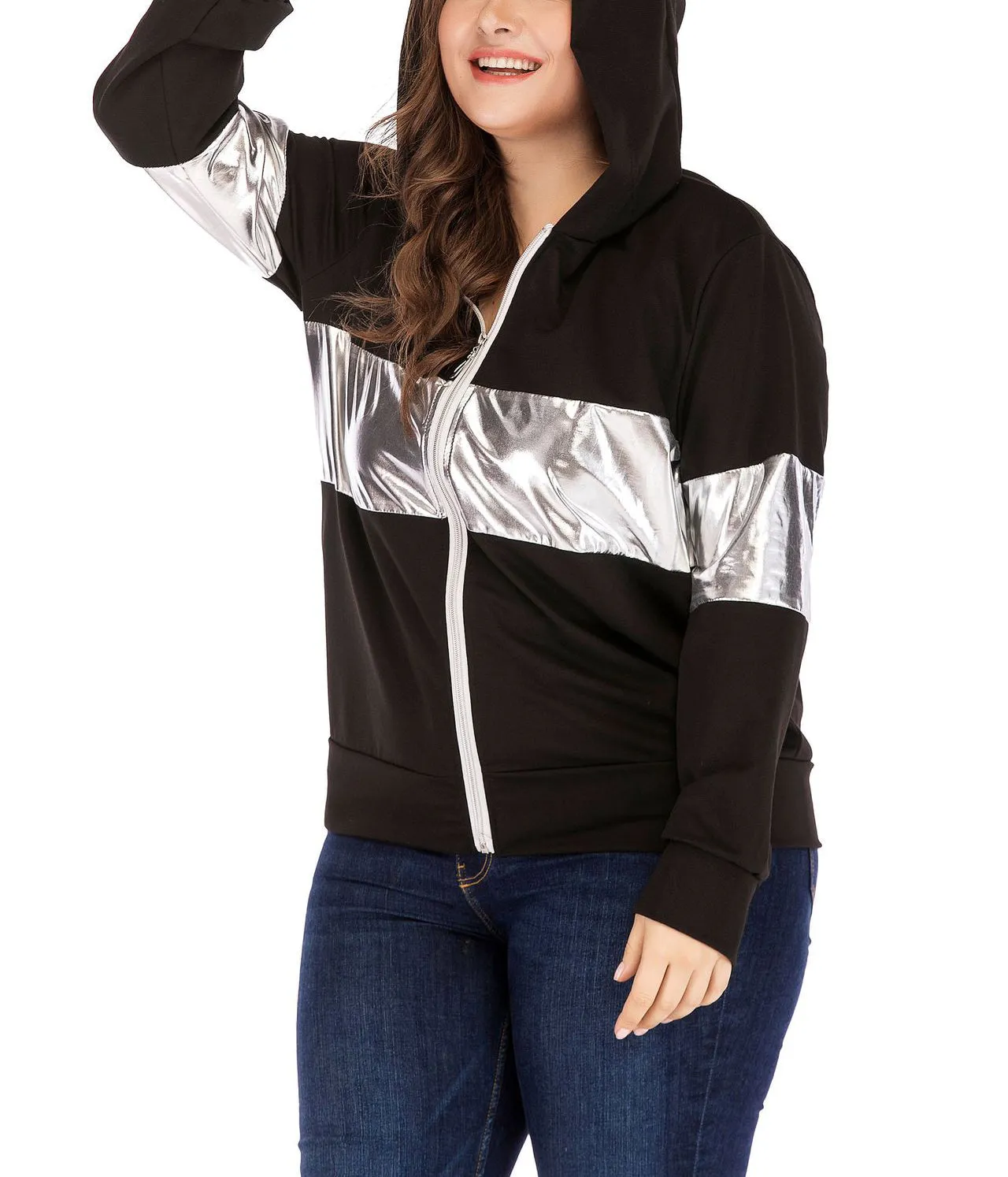 Cute Ear Hooded Women's Large Size Coat