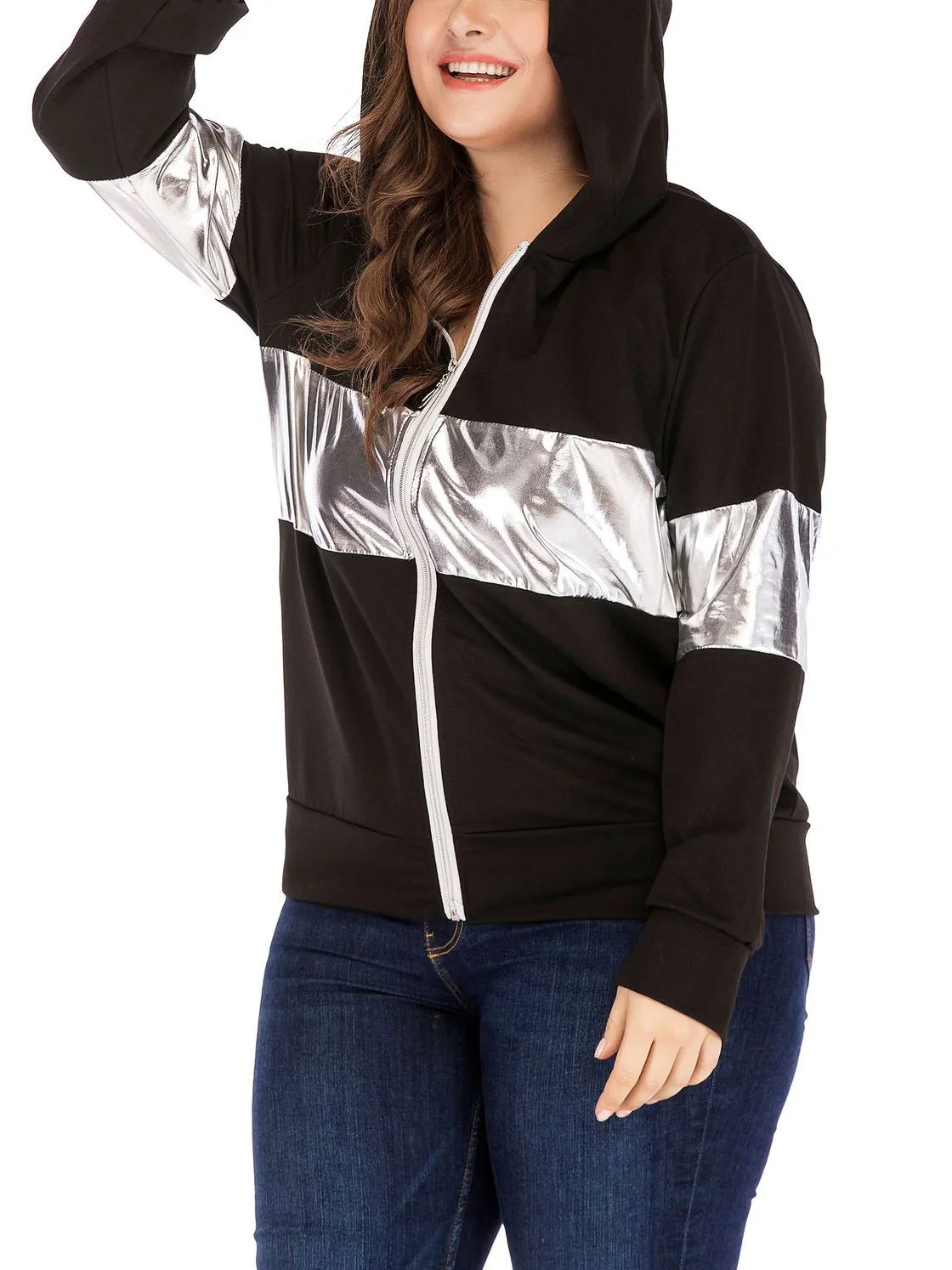 Cute Ear Hooded Women's Large Size Coat