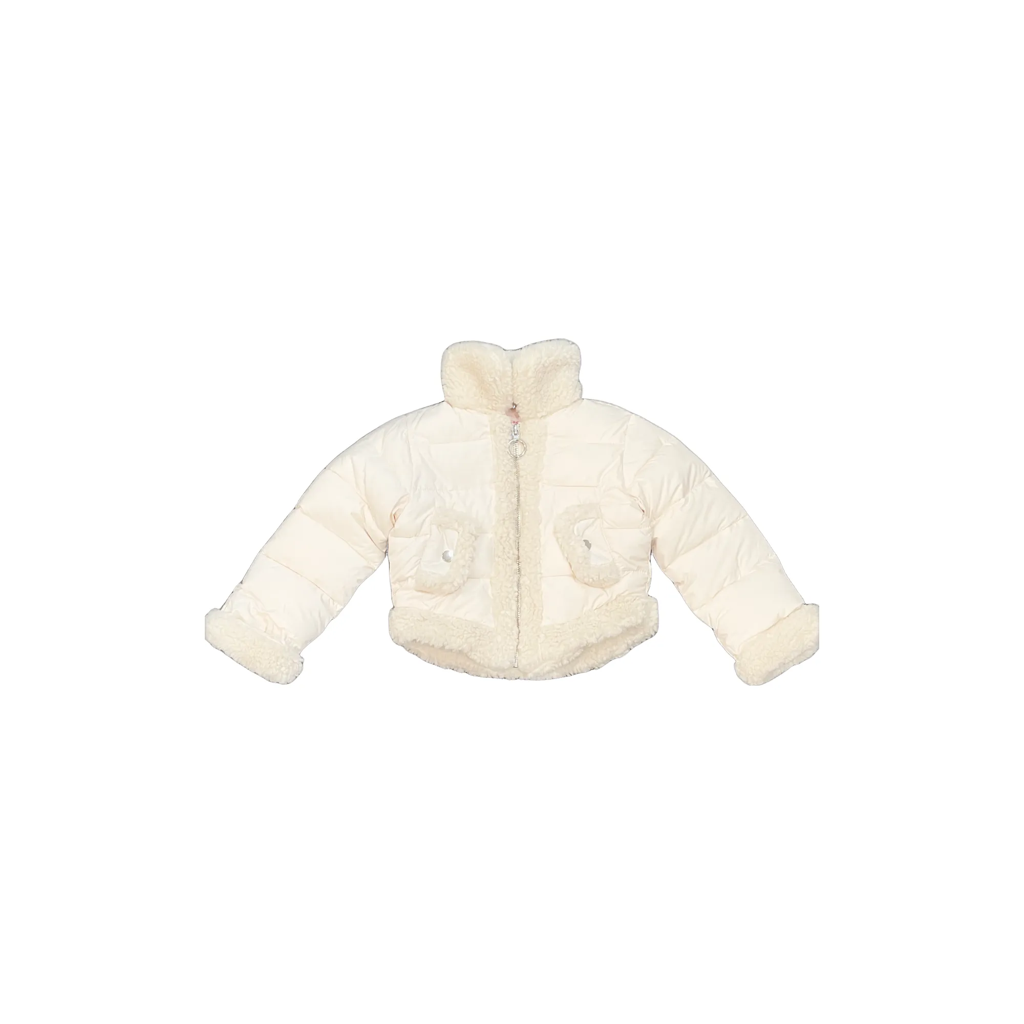 Design History Quilted Faux Fur Jacket