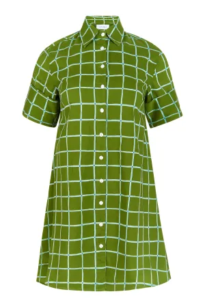 Dock Dress, Boxwood Grid