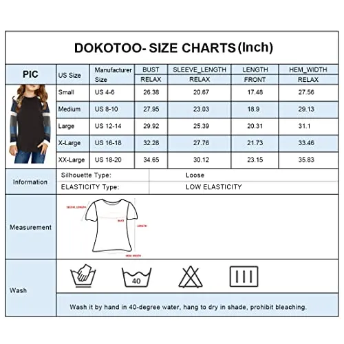 Dokotoo Blue Color Block Tunic Shirt - Girls Size 12-13