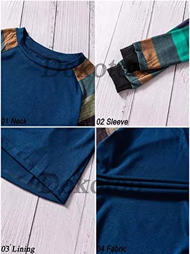 Dokotoo Blue Color Block Tunic Shirt - Girls Size 12-13