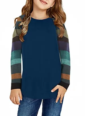 Dokotoo Blue Color Block Tunic Shirt - Girls Size 12-13