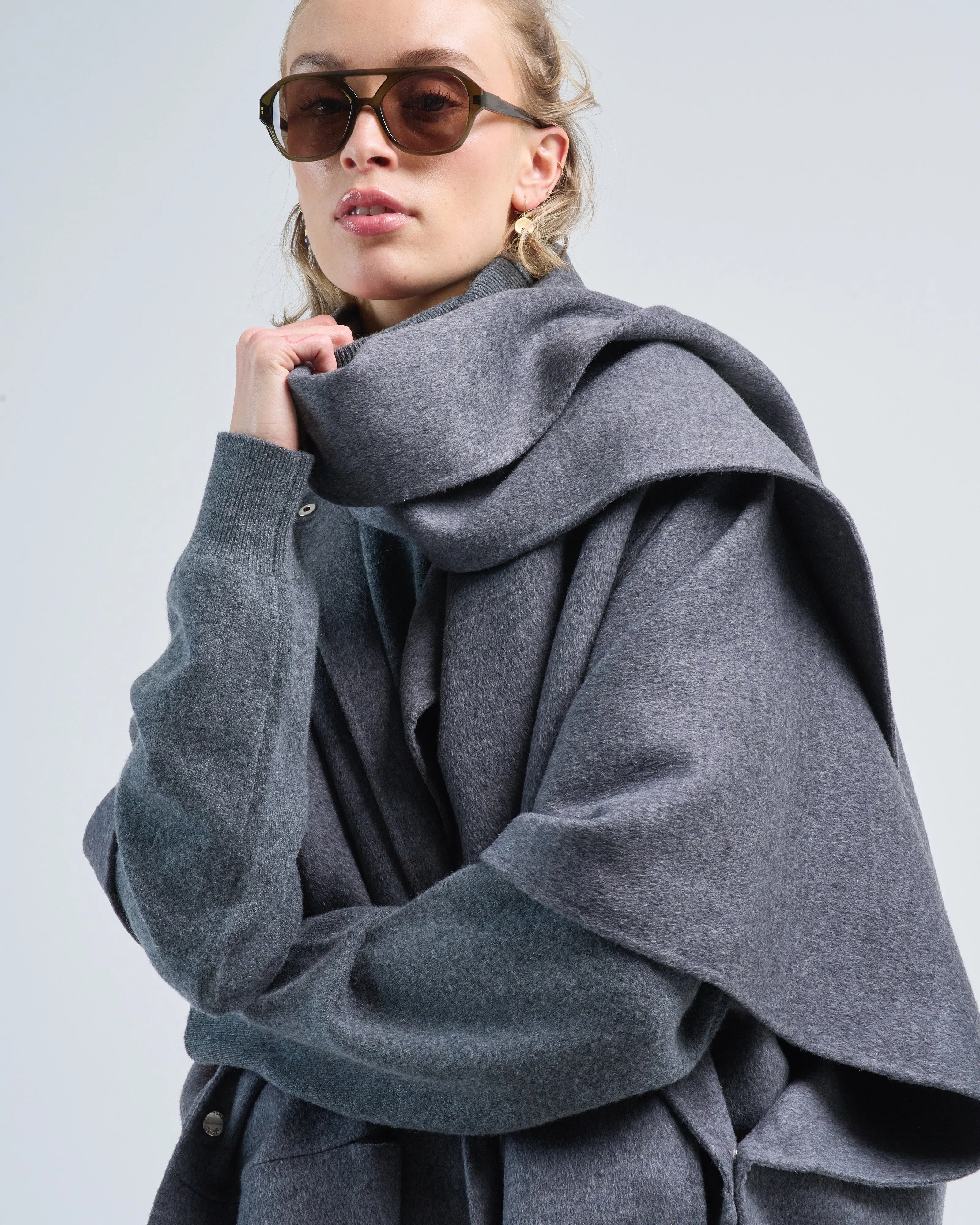 doublé scarf coat