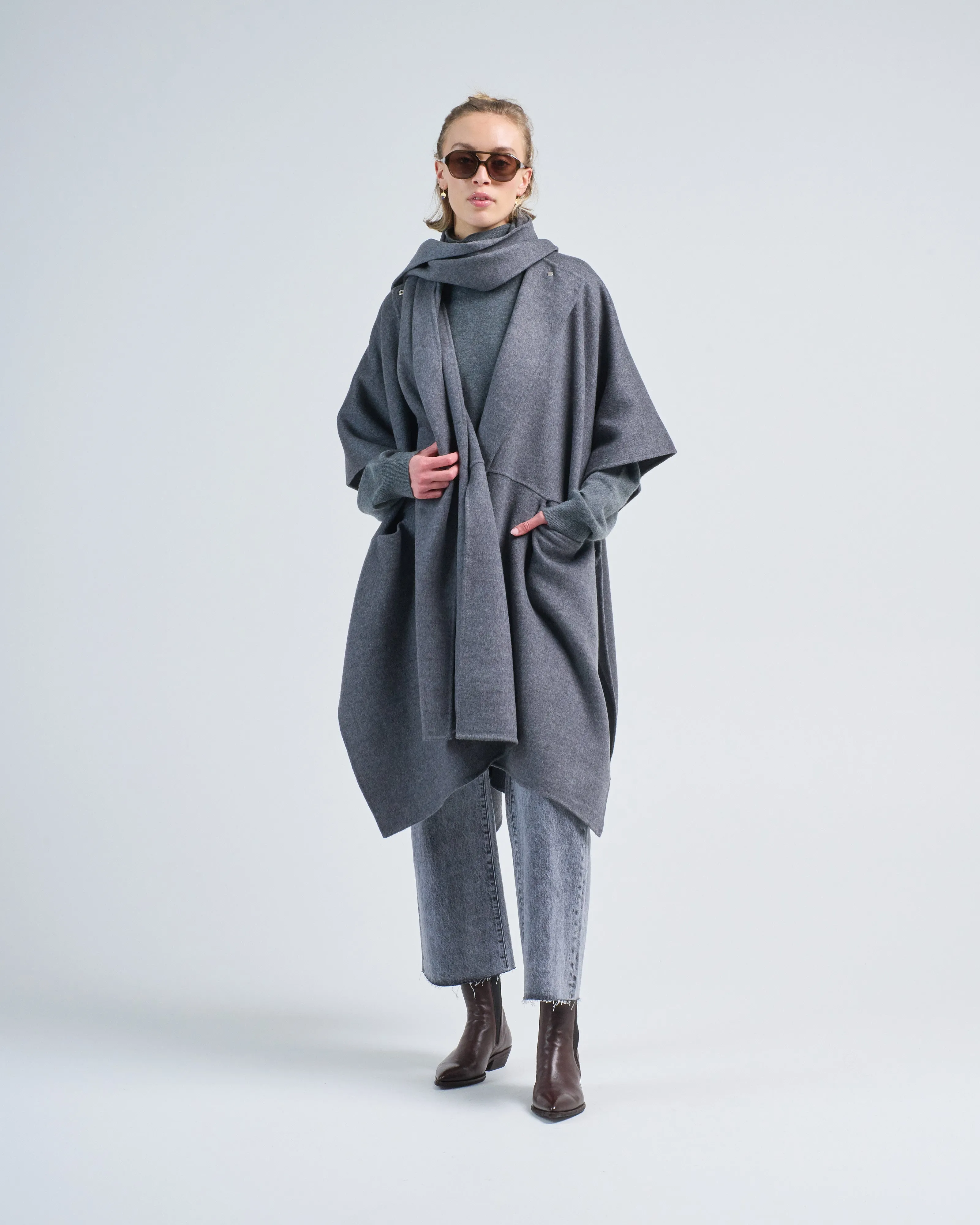 doublé scarf coat