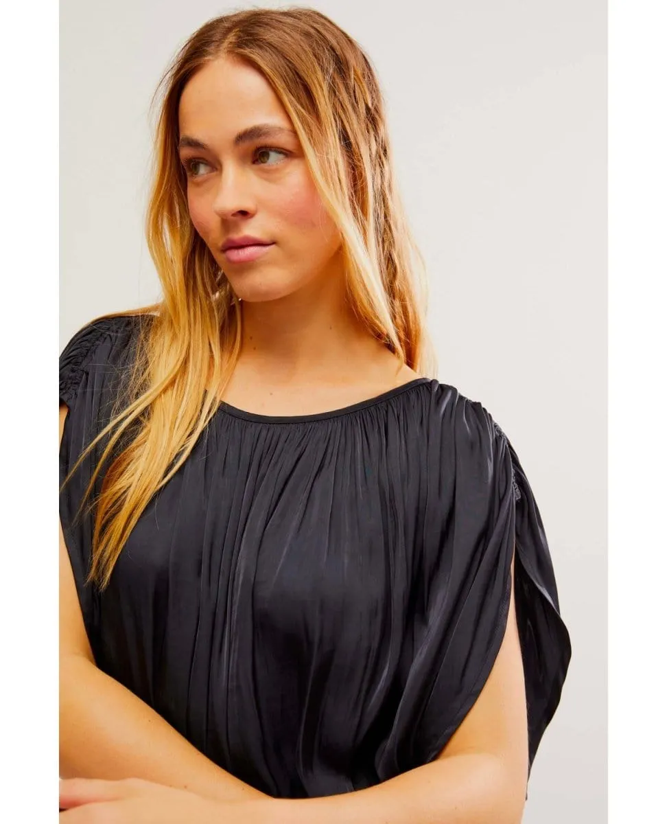 Double Take Top Black