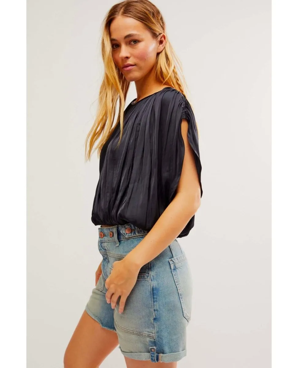 Double Take Top Black