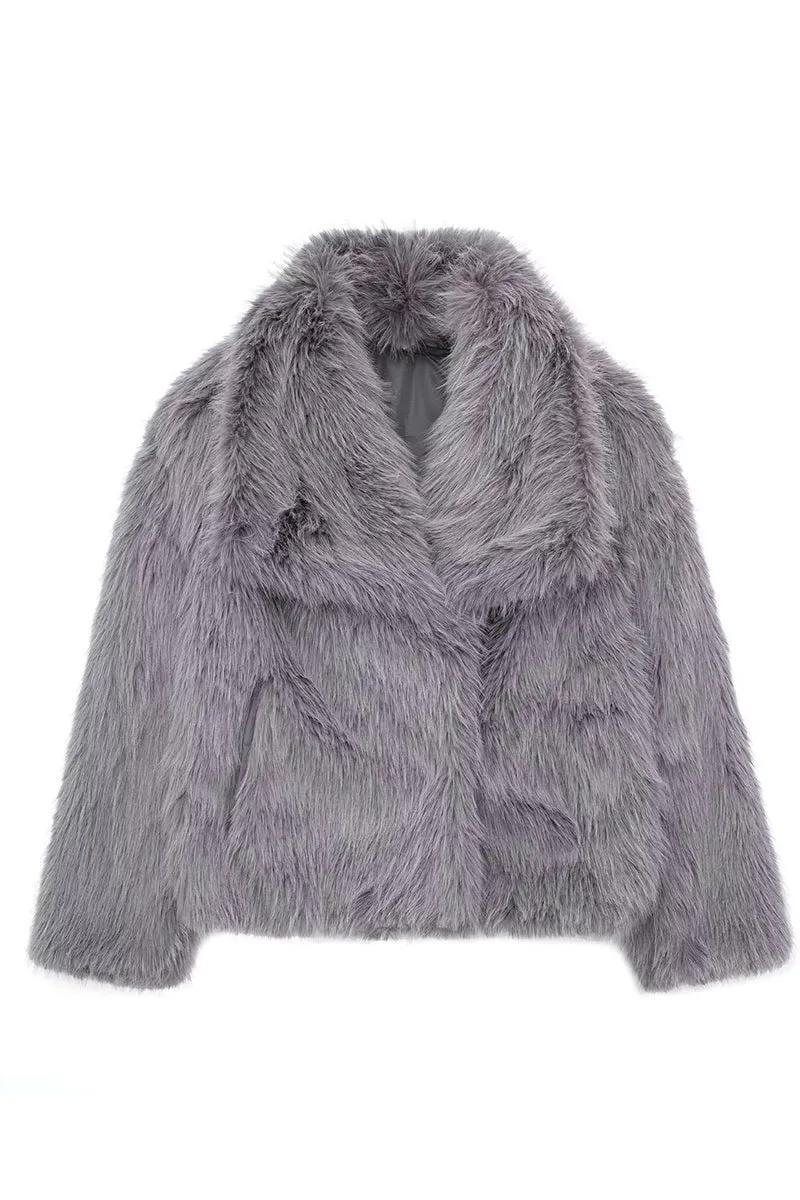 DS3383 Vegan Fur Jacket Outerwear