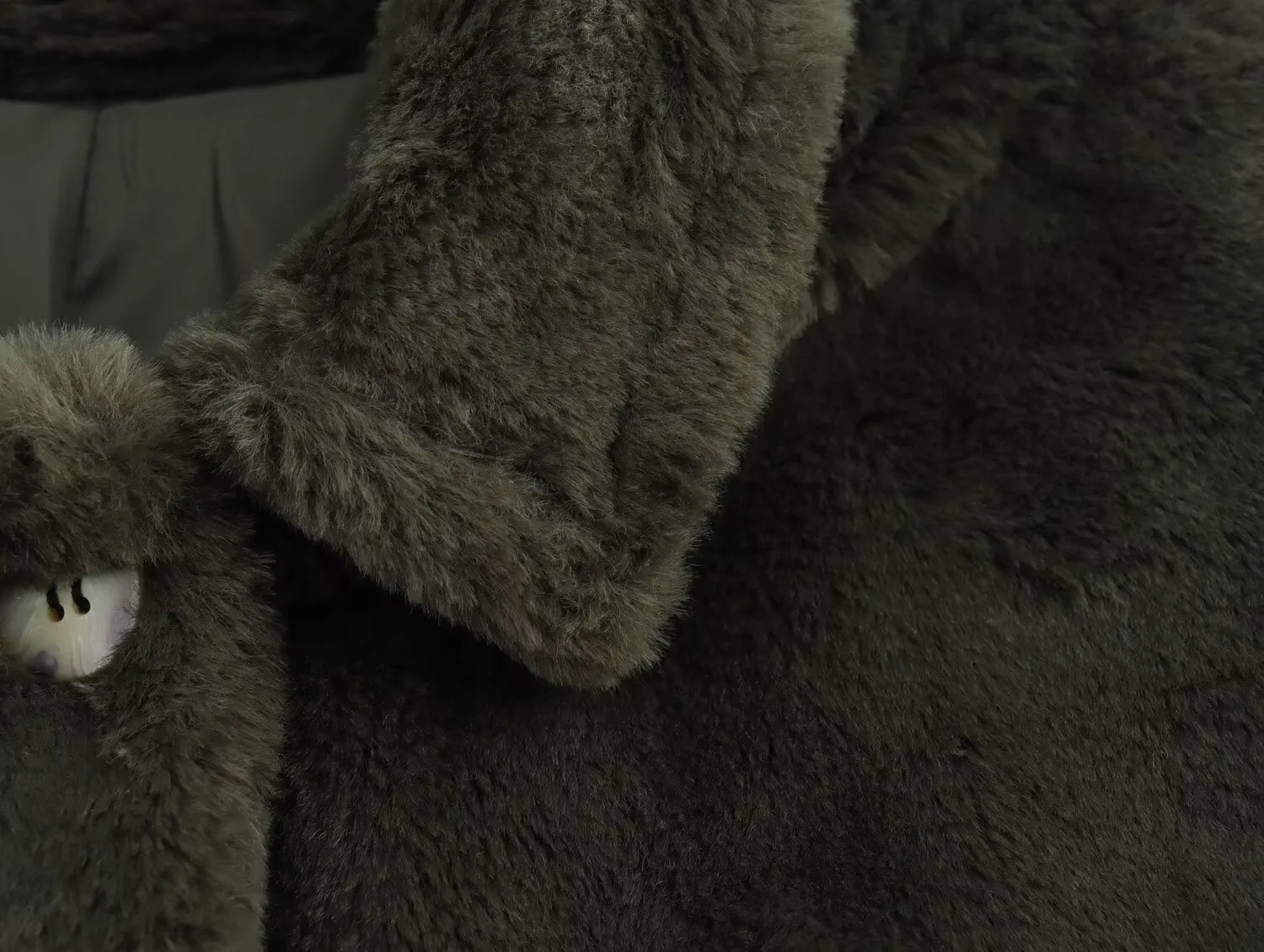 Eco Fur Olive Jacket