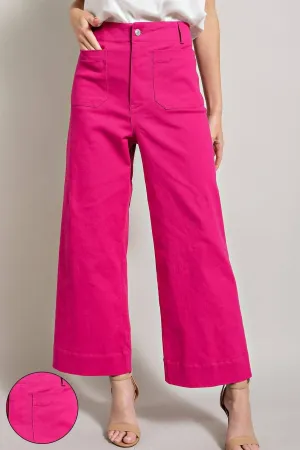 Ee:Some - Soft Washed Wide Leg Pants