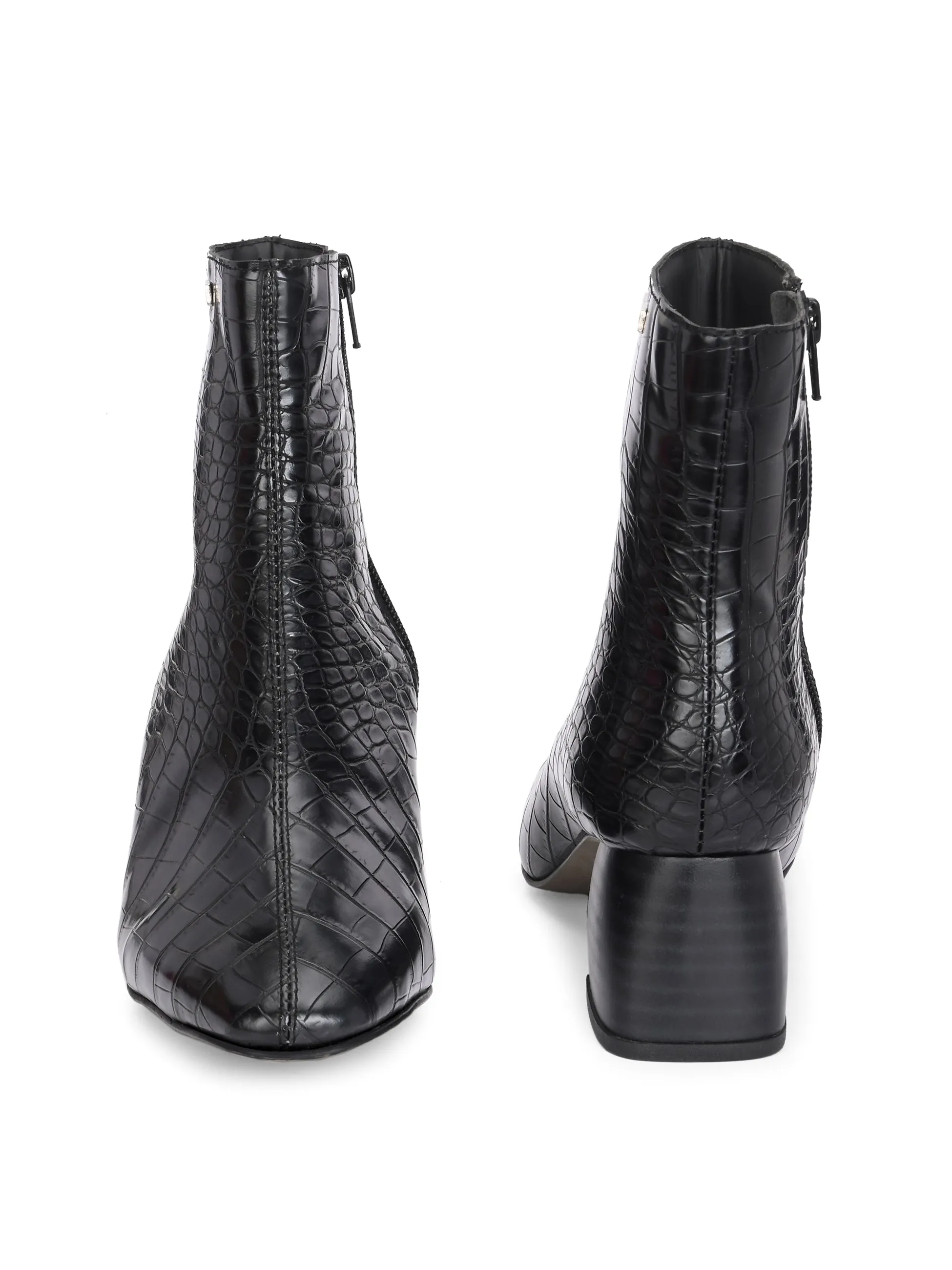 El Paso Women Faux Leather Casual Chelsea Boots