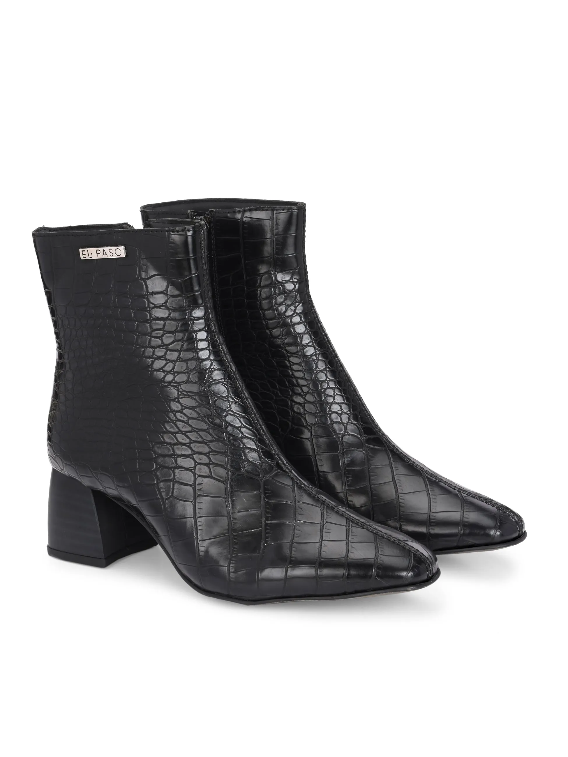 El Paso Women Faux Leather Casual Chelsea Boots