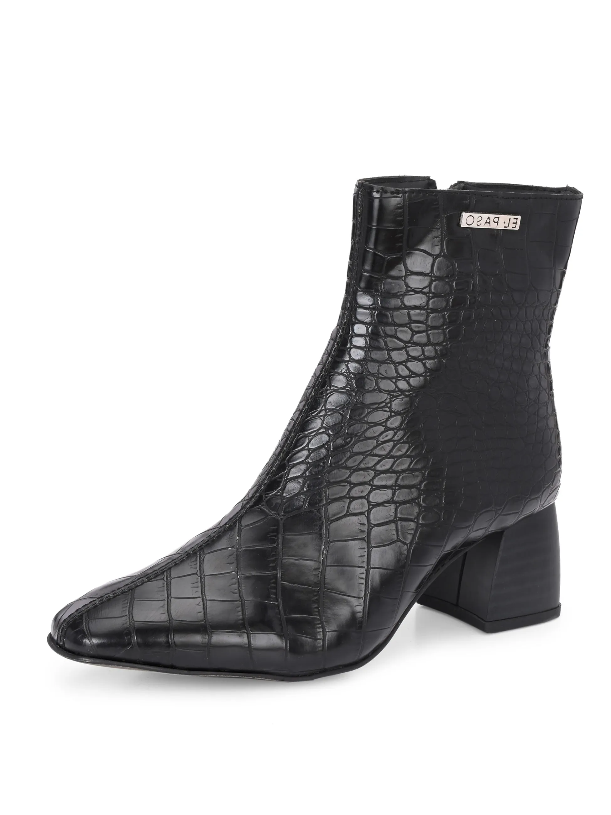 El Paso Women Faux Leather Casual Chelsea Boots