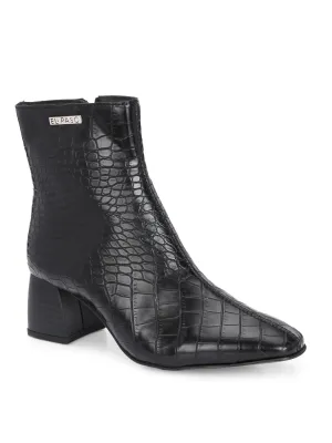 El Paso Women Faux Leather Casual Chelsea Boots
