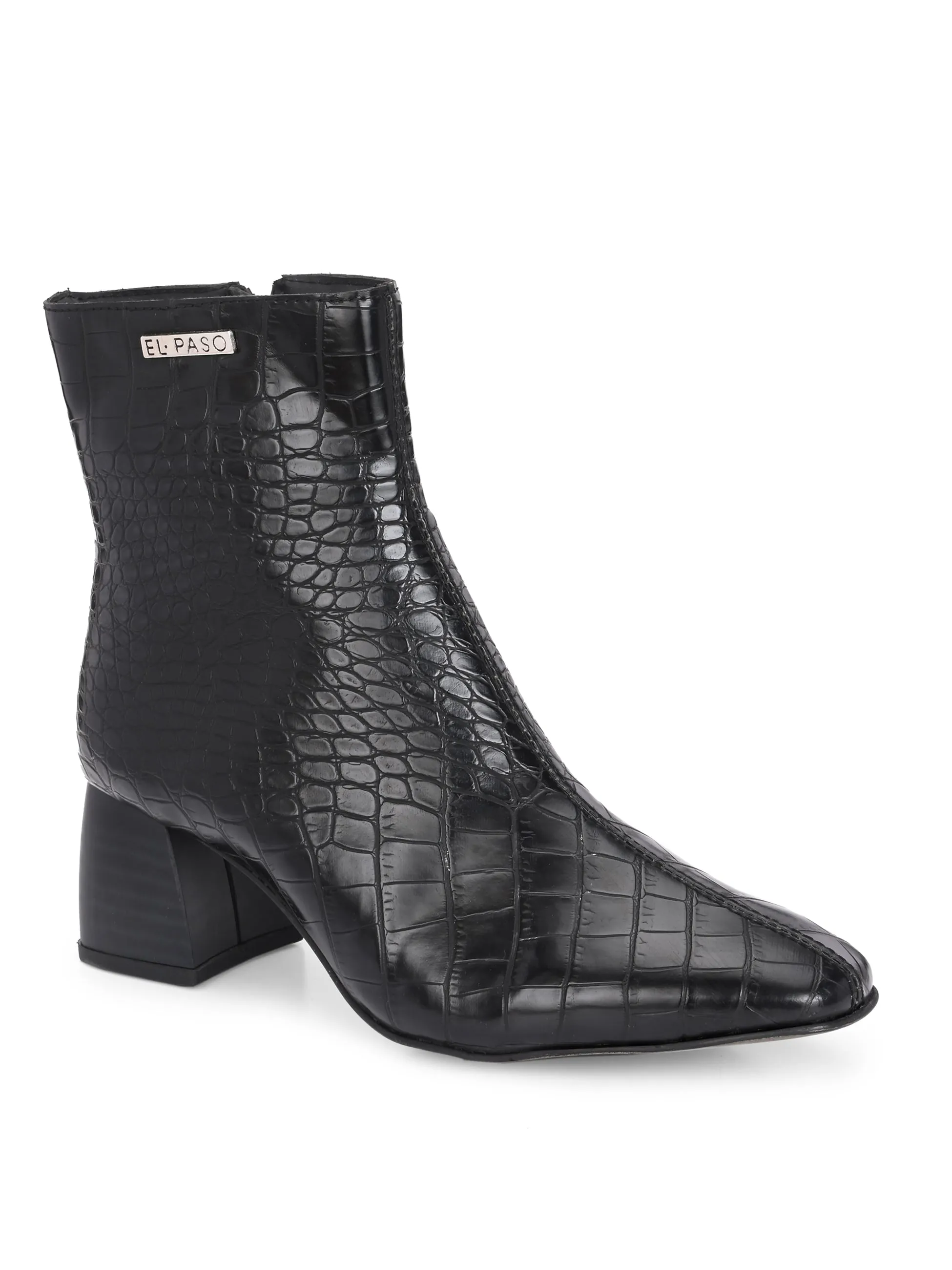 El Paso Women Faux Leather Casual Chelsea Boots