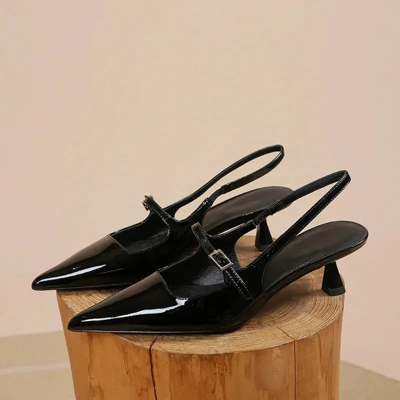 Elegant Pointed Toe Slingback Sandals for Women
