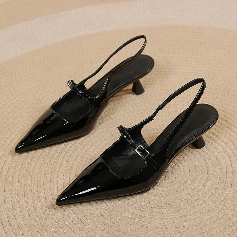 Elegant Pointed Toe Slingback Sandals for Women