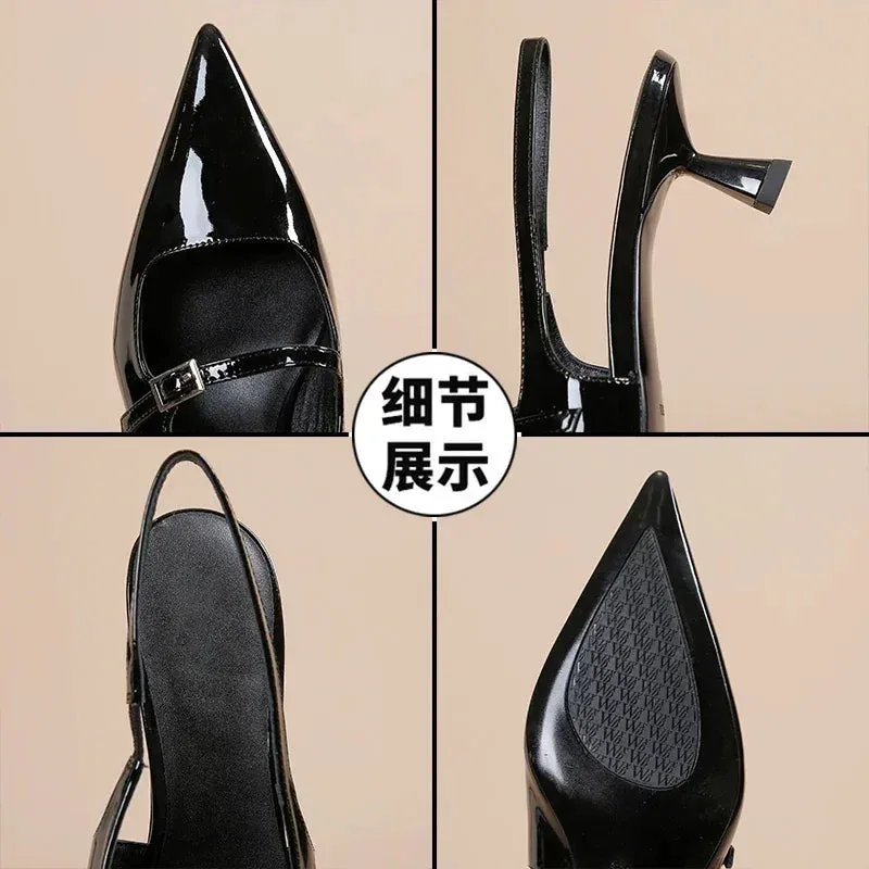 Elegant Pointed Toe Slingback Sandals for Women