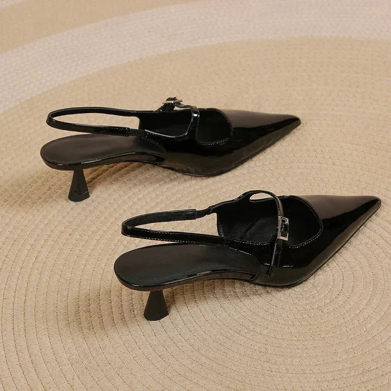 Elegant Pointed Toe Slingback Sandals for Women