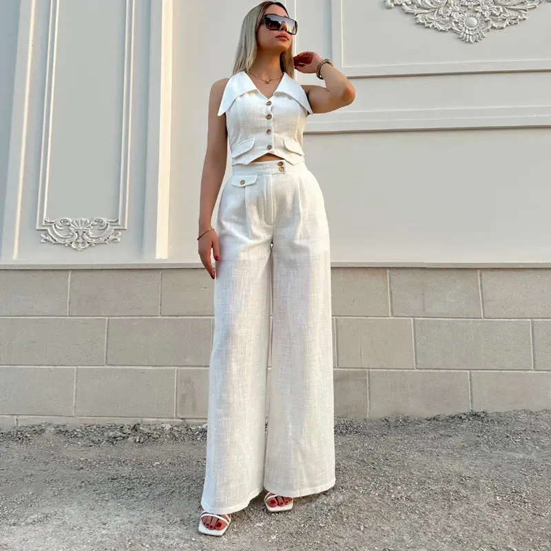 Elegant Vest Pants Suit