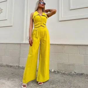 Elegant Vest Pants Suit