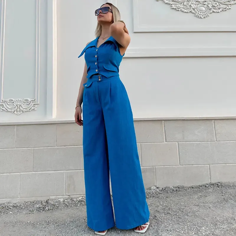 Elegant Vest Pants Suit
