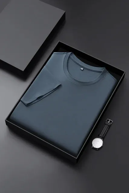 Eleganto PureTee Herren Rundhals Kurzarm Sommer T-Shirt