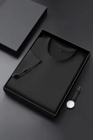 Eleganto PureTee Herren Rundhals Kurzarm Sommer T-Shirt