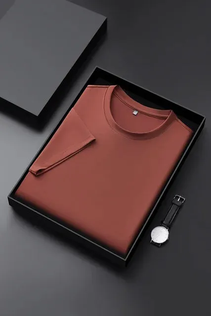 Eleganto PureTee Herren Rundhals Kurzarm Sommer T-Shirt