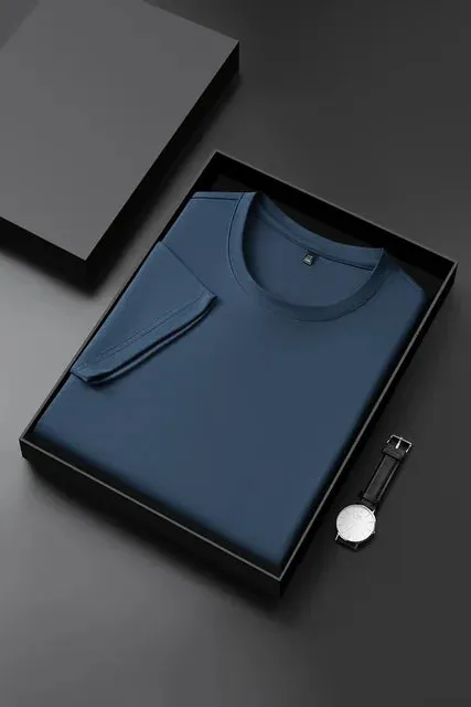 Eleganto PureTee Herren Rundhals Kurzarm Sommer T-Shirt