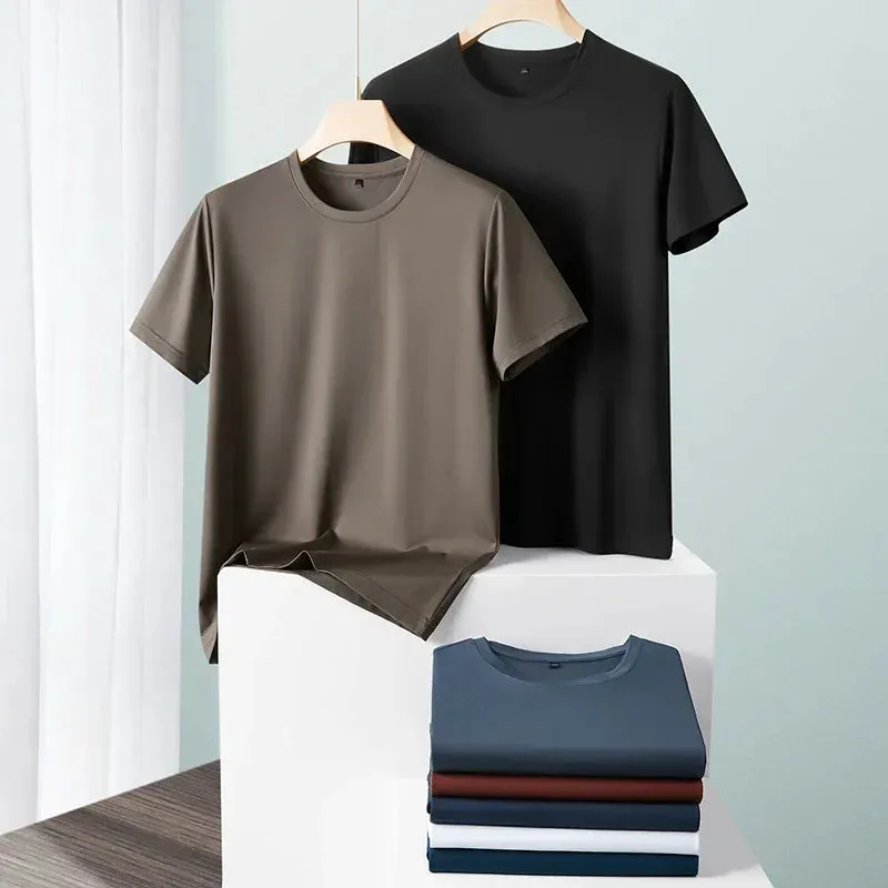 Eleganto PureTee Herren Rundhals Kurzarm Sommer T-Shirt