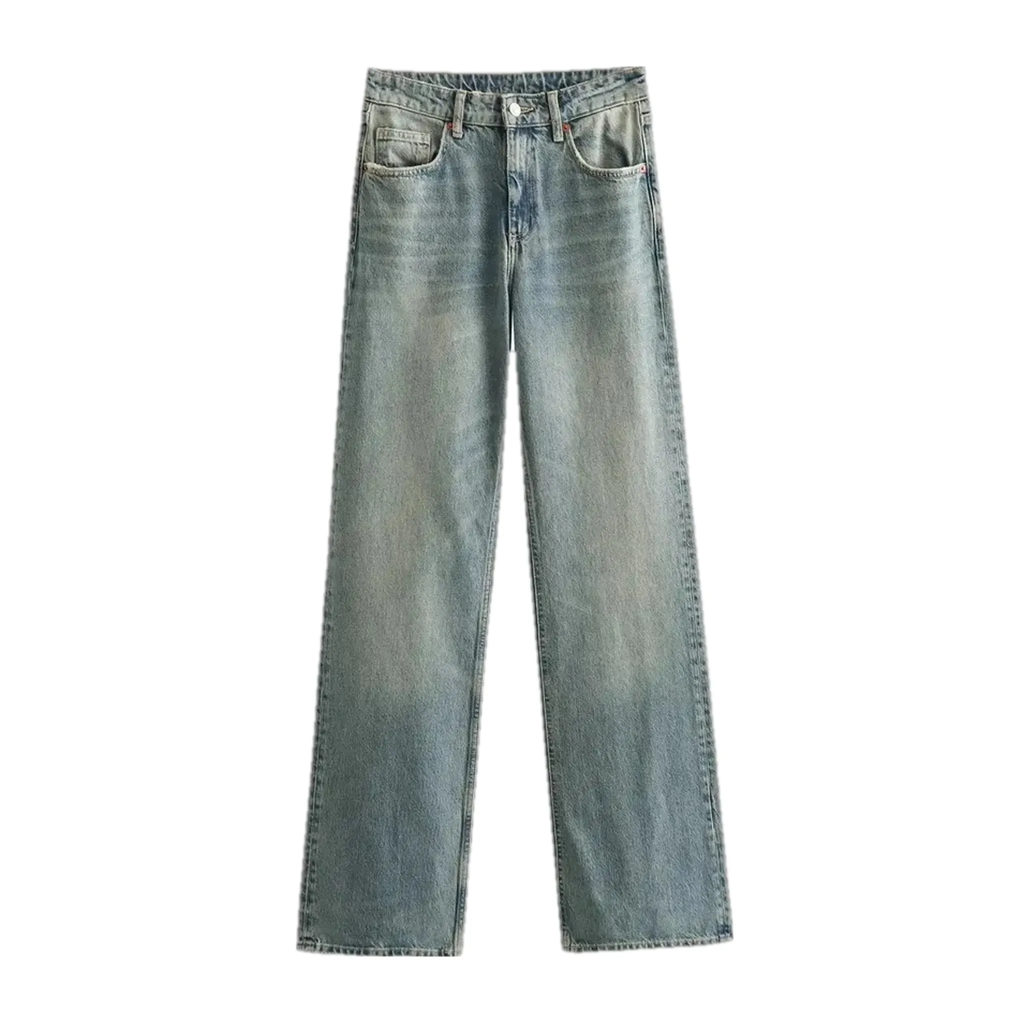 Faded casual jeans for women